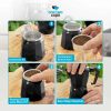 One Two Cups Coffee Maker Moka Teko Stovetop Filter 450ml 9Cup - JF112