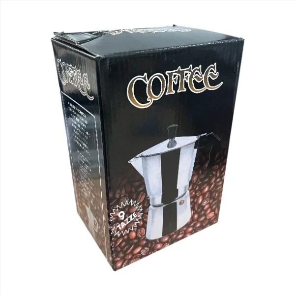 One Two Cups Coffee Maker Moka Teko Stovetop Filter 450ml 9Cup - JF112