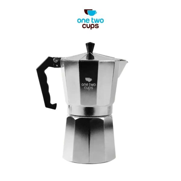 One Two Cups Coffee Maker Moka Teko Stovetop Filter 450ml 9Cup - JF112