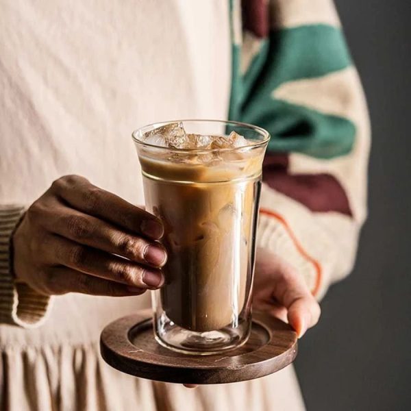 ginee_20260930162144179_2896363316.jpeg One Two Cups Gelas Kaca Aesthetic Kopi Espresso Double Wall Glass - SN510 - 280ml