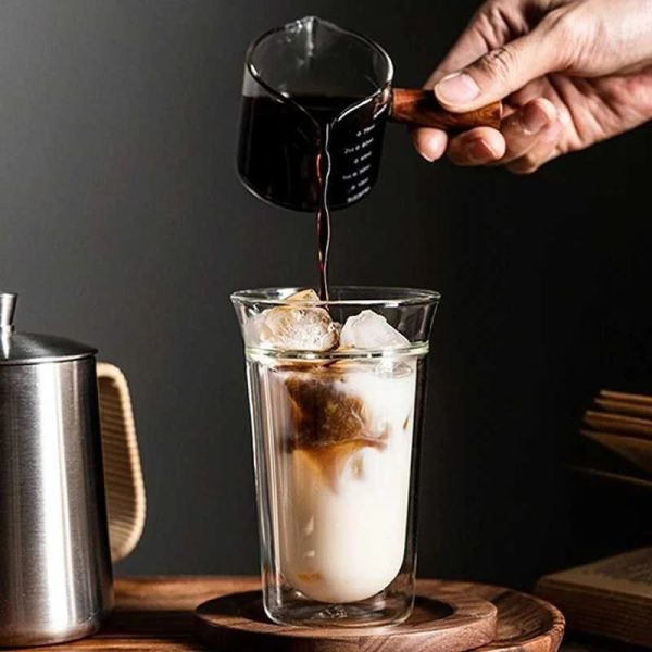 ginee_20260930162144449_9114479361.jpeg One Two Cups Gelas Kaca Aesthetic Kopi Espresso Double Wall Glass - SN510 - 280ml