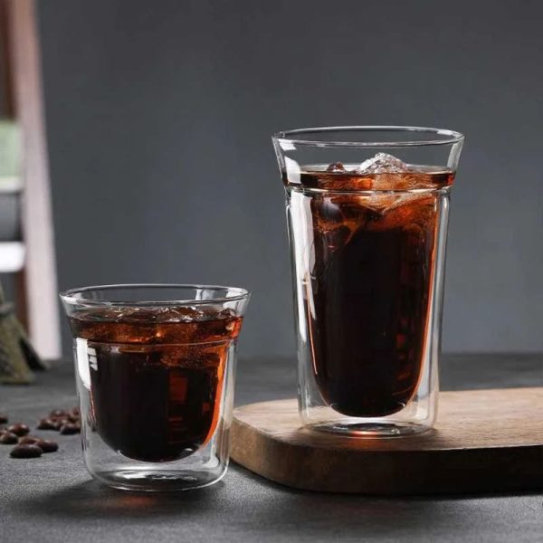 ginee_20260930162144669_0878366684.jpeg One Two Cups Gelas Kaca Aesthetic Kopi Espresso Double Wall Glass - SN510 - 280ml