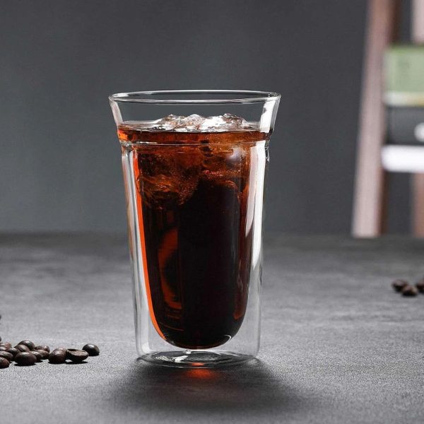 ginee_20260930162144810_3243565081.jpeg One Two Cups Gelas Kaca Aesthetic Kopi Espresso Double Wall Glass - SN510 - 280ml