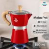 One Two Cups Moka Pot Teko Kopi Espresso Maker Stovetop Induksi - PL-315
