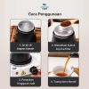 One Two Cups Moka Pot Teko Kopi Espresso Maker Stovetop Induksi - PL-315