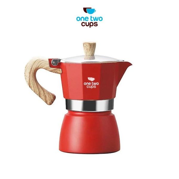 One Two Cups Moka Pot Teko Kopi Espresso Maker Stovetop Induksi - PL-315