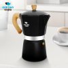 One Two Cups Moka Pot Teko Kopi Espresso Maker Stovetop 6 Cup 300ml - LI20