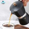 One Two Cups Moka Pot Teko Kopi Espresso Maker Stovetop 6 Cup 300ml - LI20