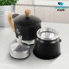 One Two Cups Moka Pot Teko Kopi Espresso Maker Stovetop 6 Cup 300ml - LI20