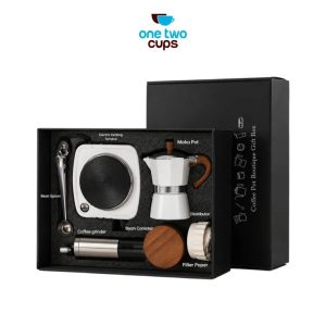 One Two Cups Moka Pot Teko Kopi Espresso Maker Gift Set 3 Cup 150ml - S07