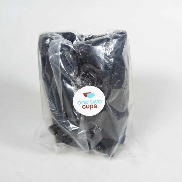 One Two Cups Gelas Kaca Aesthetic Kopi Teh Vertical Stripe Glass - CG201 - 355ml