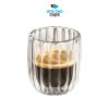 ginee_20260930162712698_2869334644.jpeg One Two Cups Gelas Kaca Aesthetic Kopi Double Wall Glass 250 ml - KT015 - Motif Wide Stripe