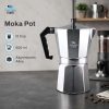 One Two Cups Moka Pot Teko Kopi Espresso Coffee Maker Stovetop - L10 - 12 Cup 600ml