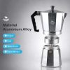 One Two Cups Moka Pot Teko Kopi Espresso Coffee Maker Stovetop - L10 - 12 Cup 600ml