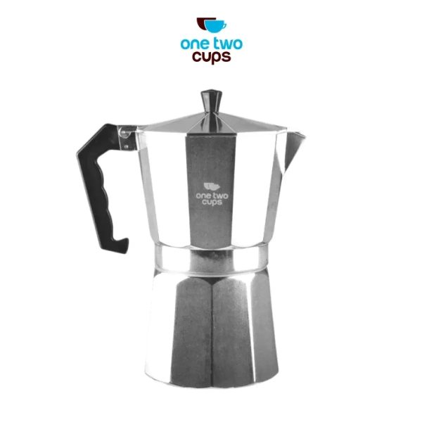 One Two Cups Moka Pot Teko Kopi Espresso Coffee Maker Stovetop - L10 - 12 Cup 600ml