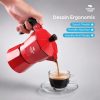 One Two Cups Moka Pot Teko Kopi Espresso Coffee Maker Stovetop Induksi - L55